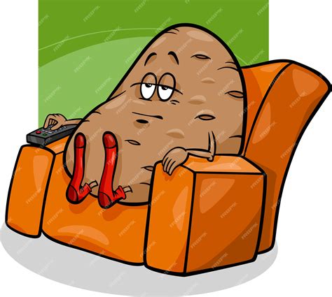 couch potato funny image